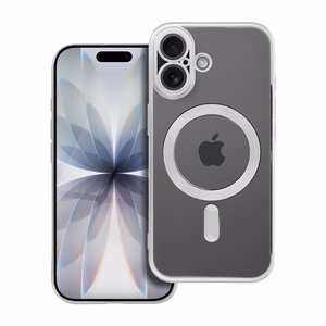 ELECTRO MAG COVER dėklas suderinamas su Magnetine IPHONE 17 sidabrinis