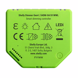 Shelly Dimmer Gen4 Zigbee/Matter išmanusis šviesos reguliatorius