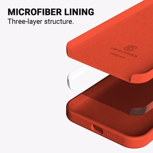 Crong Color Cover dėklas, skirtas iPhone 13 Pro Max, raudonas