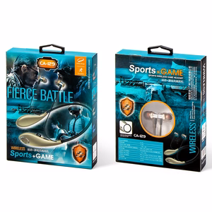 GJBY ausinės - SPORTINĖS BLUETOOTH CA-129 auksinės