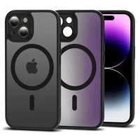 Tech-Protect MagMat Cam+ Magnetinis dėklas telefonui iPhone 15 - matinė juoda