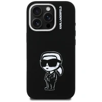 Karl Lagerfeld Silikoninis Karl Sketch MagSafe Dėklas for iPhone 16 Pro - juodas