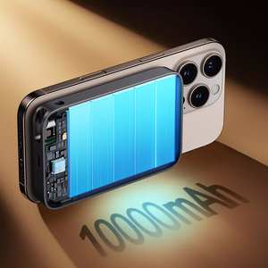 Joyroom JR-PBM02 22.5W 10000mAh išorinė baterija 3in1 magnetinė indukcinė suderinama su MagSafe su įmontuotu kabeliu - juoda