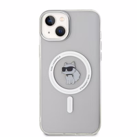 Dėklas telefonui Karl Lagerfeld IML Choupette Magnetinis MagSafe iPhone 15 Plus - permatomas (m)