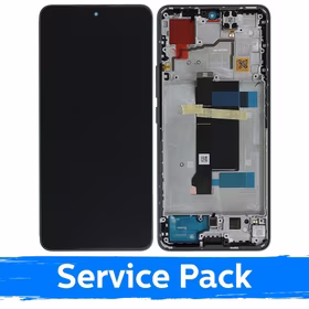 LCD ekranas suderinamas su Xiaomi Redmi Note 13 Pro 5G / Poco X6 5G su rėmeliu / Ocean Teal / (Service Pack)