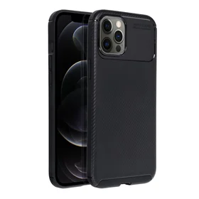 Dėklas telefonui CARBON PREMIUM IPHONE 12 Pro Max juodas