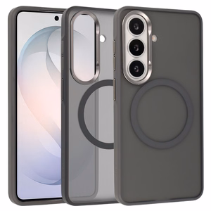 Liavec Soft Dėklas Metal Frame for Samsung Galaxy S26 pilkas