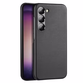 Dux Ducis Grit dėklas Samsung Galaxy S23+ eleganti dėklas iš dirbtinės odos juoda