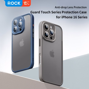 Rock Guard Touch Matte Series dėklas telefonui Iphone 16 Pro Max mėlynas