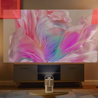 "Yaber T2 Plus" LCD FullHD 1080p multimedijos projektorius su JBL garsiakalbiais - smėlio spalvos