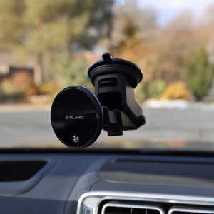 Blavec Automobilinis laikiklis BHC-04A Qi2.2 25W magnetinis su indukciniu krovimu do szyby (BHC04A-MWIB) juodas