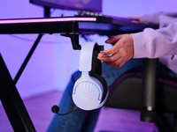 Trust GXT 491P FAYZO Laisvų rankų įranga Vielinis ir Bevielis Su lankeliu Žaidimams USB A tipo Bluetooth Juoda, Violetinė