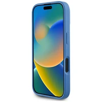 Guess 4G Circle Classic Logo Magnetinis dėklas telefonui iPhone 16 - mėlynas