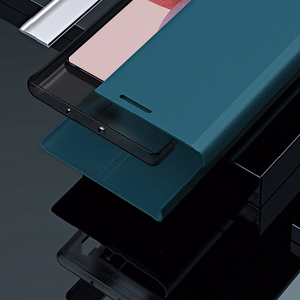 Sleep Case Pro dėklas telefonui Samsung Galaxy S23+ su atverčiamu stovu juoda