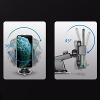 Automobilinis universalus telefono laikiklis Joyroom (JR-OK3) tvirtinamas ant prietaisų skydelio, juodas