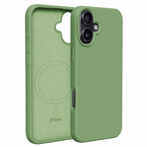"Etteri" silikoninis magnetinis dėklas "iPhone 16 Plus" 6,7" šviesiai žalias