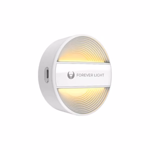 LED Night Lempa round PURE FLC-20 ALMA PIR baltas 500mAh Forever Light