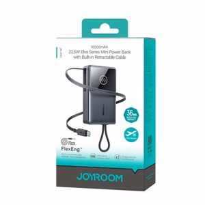 Išorinė baterija Power Bank Joyroom JR-PR1 22.5W 10000mAh juoda