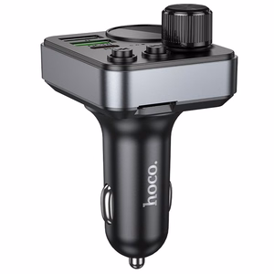 Automobilio bluetooth siųstuvas Hoco 2 x USB A + USB C QC3.0 PD 48W E86 juodas