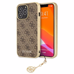 Guess GUHCP13LGF4GBR iPhone 13 Pro / 136,1" rudas/rudas dėklas 4G Charms Collection