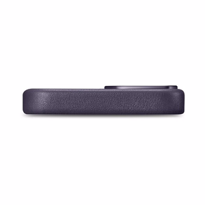 Чехол iCarer Leather из натуральной кожи для iPhone 14 Plus тёмно-фиолетовый (совместим с MagSafe)