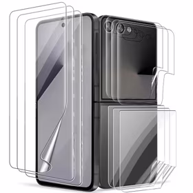 Apsauginis stikliukas "Flexible Clear HD" rinkinys 2in1 skirtas Samsung F721 Z Flip4 (Bulk)