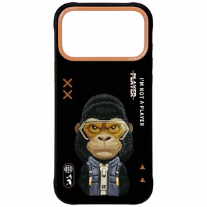Nimmy Cool&Cute 2.0 Gorilla dėklas iPhone 17 Pro Max - juodas