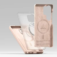 Ringke silikoninis magnetinis dėklas telefonui Samsung Galaxy S25 Ultra - rožinis