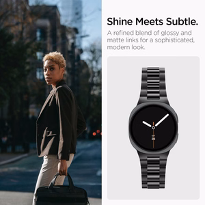 Spigen Modern Fit Band 316L apyrankė, skirta „Samsung Galaxy Watch 40/44/46 mm“ – juoda