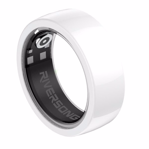 Riversong Trinity SR01 išmanusis žiedas, 8 dydis, vidinis skersmuo 18mm, baltas
