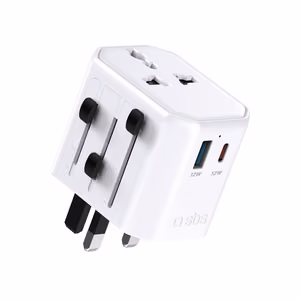Универсальный дорожный адаптер SBS TEADAPTUSBTCUNI USB-C USB-A - белый