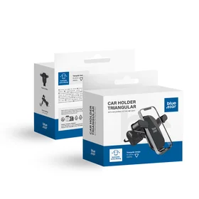 BLUE STAR gravitacinis automobilinis laikiklis oro angai TRIANGULAR, juodas