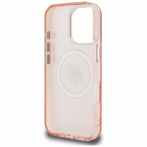 Karl Lagerfeld IML Choupette Head Logo MagSafe Dėklas iPhone 16 Pro - rožinis
