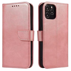 Magnet Case элегантный чехол с откидной крышкой и функцией подставки для Samsung Galaxy A73 розовый