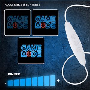 Forever Light Neon Plexi LED Game Mode mėlyna raudona FPNE38