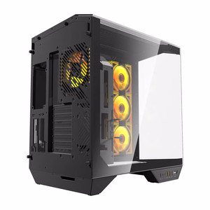 Darkflash DY470 kompiuterio korpusas (juodas) + 4 ventiliatoriai