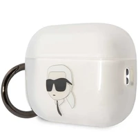 Karl Lagerfeld KLAP2HNIKTCT AirPods Pro 2 dėklas permatomas Ikonik Karl Lagerfeld