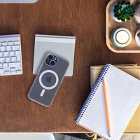 FROST MAG COVER dėklas telefonui su kameros apsauga, suderinamas su MagSafe, skirtas IPHONE 11 Pro Max, matinės skaidrios spalvos