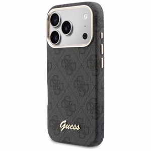 "Guess 4G Script MagSafe" dėklas "iPhone 17 Pro" - juodas