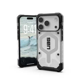 UAG Pathfinder Clear MagSafe Dėklas iPhone 17 Pro - Baltas and Gray