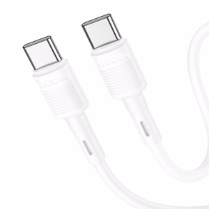 USB kabelis Hoco X83 60W Type-C to Type-C 1.0m baltas