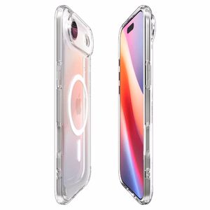 Spigen Ultra Hybrid Magnetinis dėklas telefonui iPhone 17 Air - Skaidrus ir baltas
