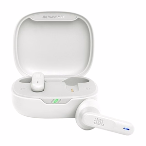 Belaidės ausinės JBL Wave Flex JBLWFLEXWHT baltos spalvos