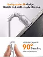 USB kabelis Joyroom S-A51 USB-A to USB-C 3A 1.2m pilkas