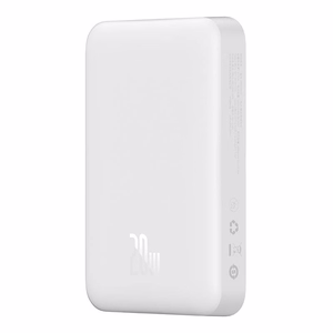 Maitinimo baterija "Baseus Magnetic", 10000 mAh, USB-C 20W, MagSafe (balta)