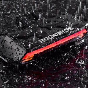 Rockbros LKWD-R1 galinis dviračio žibintas su lazeriu ir nuotolinio valdymo pultu + Micro USB - USB-A laidas - juodas