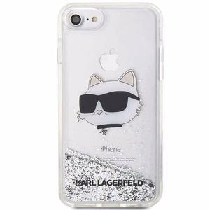 Karl Lagerfeld KLHCI8LNHCCS iPhone 7/8/SE 2020/2022 sidabrinis/sidabrinis kietas dėklas Blizgantis Choupette Galva
