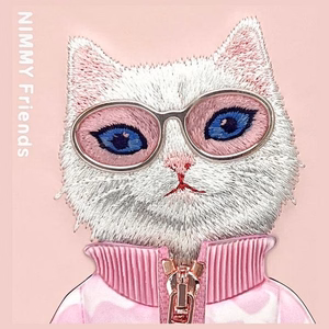 Nimmy Cool&Cute 2.0 Katės dėklas telefonui iPhone 16 - rožinė