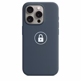 Telefono dėklas "Silicone Case v2" iPhone 15 Pro Max / Storm Blue / su pakuote