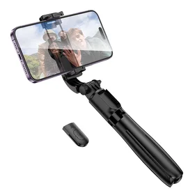 Borofone Selfie lazda BY13 Nube belaidė su tripod'u ir nuotolinio valdymo pulteliu juoda